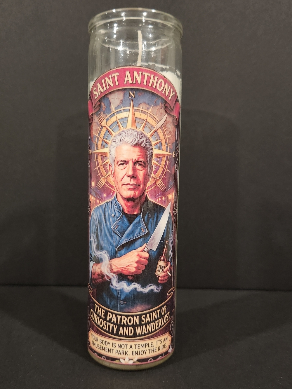 Anthony Bourdain Novelty Candle